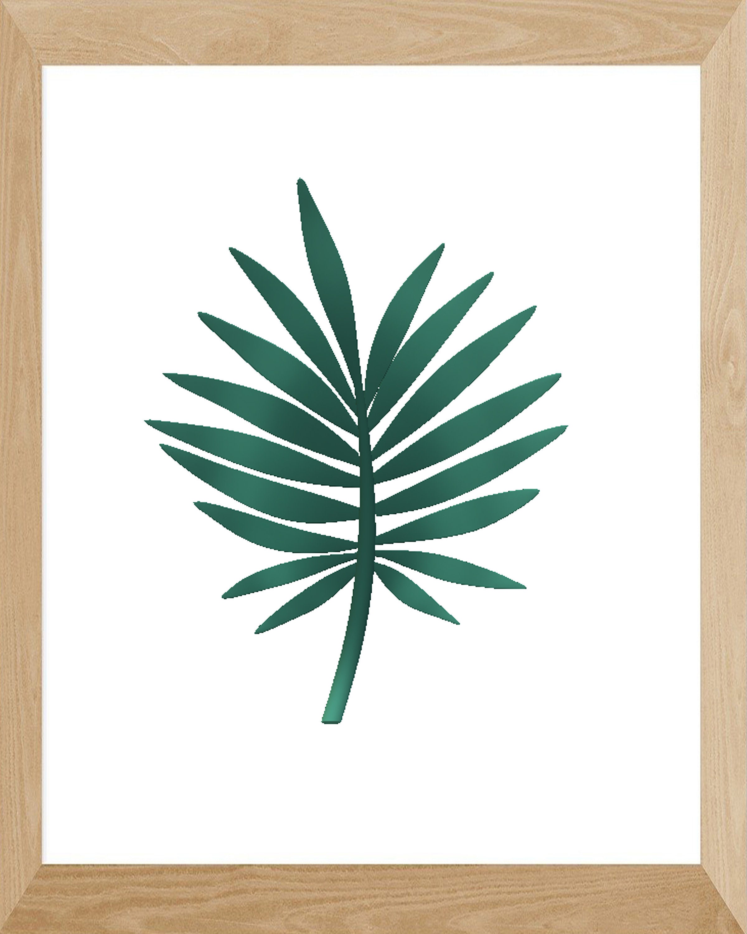 Printable Tropical Green Leaf Wall Art Room Decor Commercial and