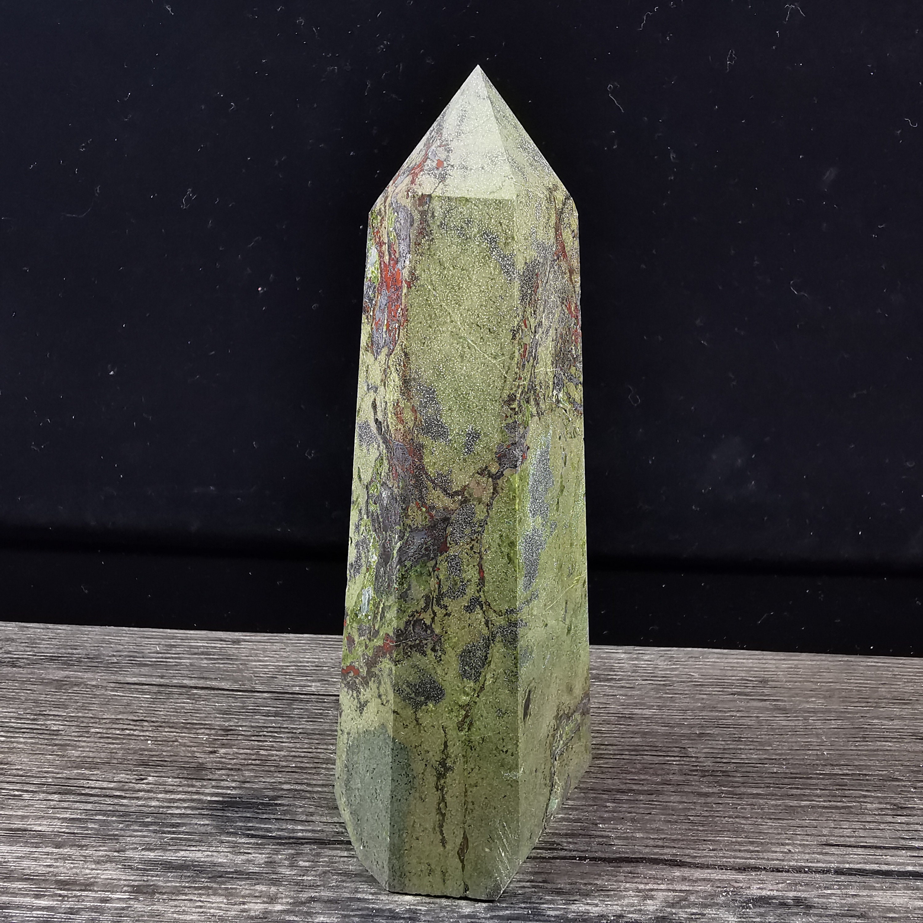 0.595kg Natural The dragon blood stone Tower crystal quartz Etsy