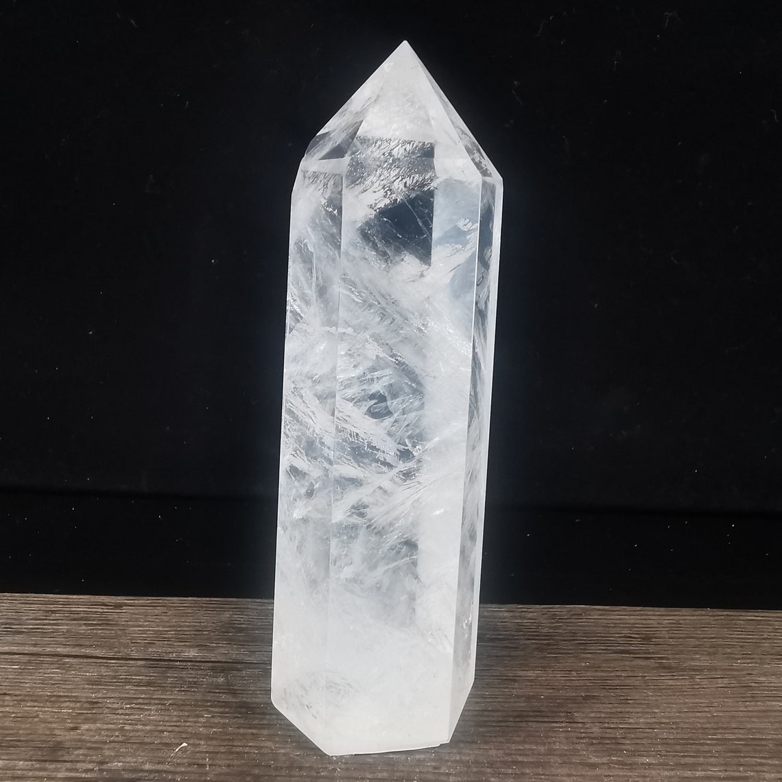 0.448kg Natural Clear Crystal Tower crystal quartz obelisk Etsy