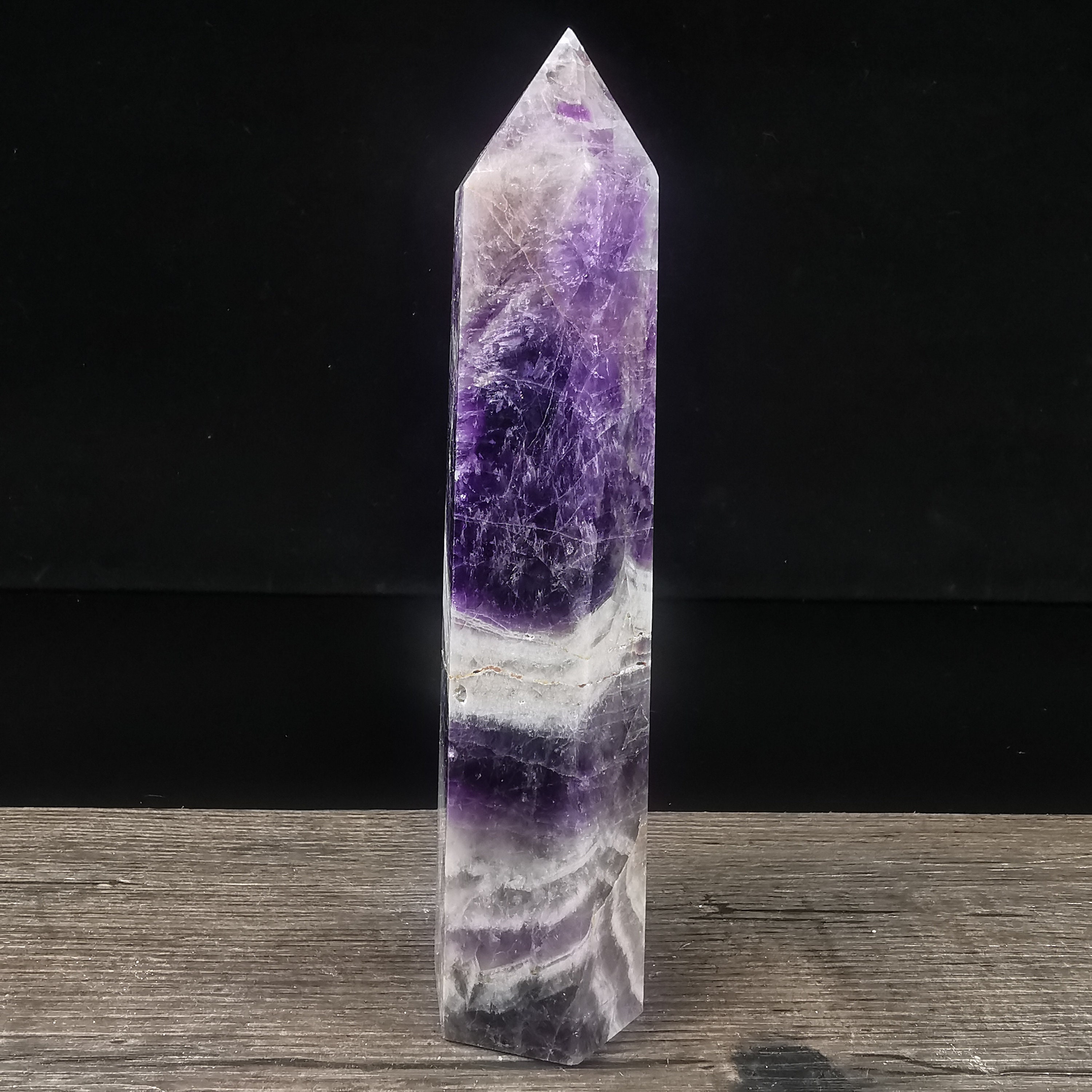 0.547kg Natural Dream amethyst Tower crystal obelisk Dream Etsy