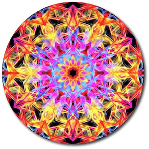 Kaleidoscope Custom Disc Golf Disc, Mandala, Choose Disc Innova Discraft MVP Axiom