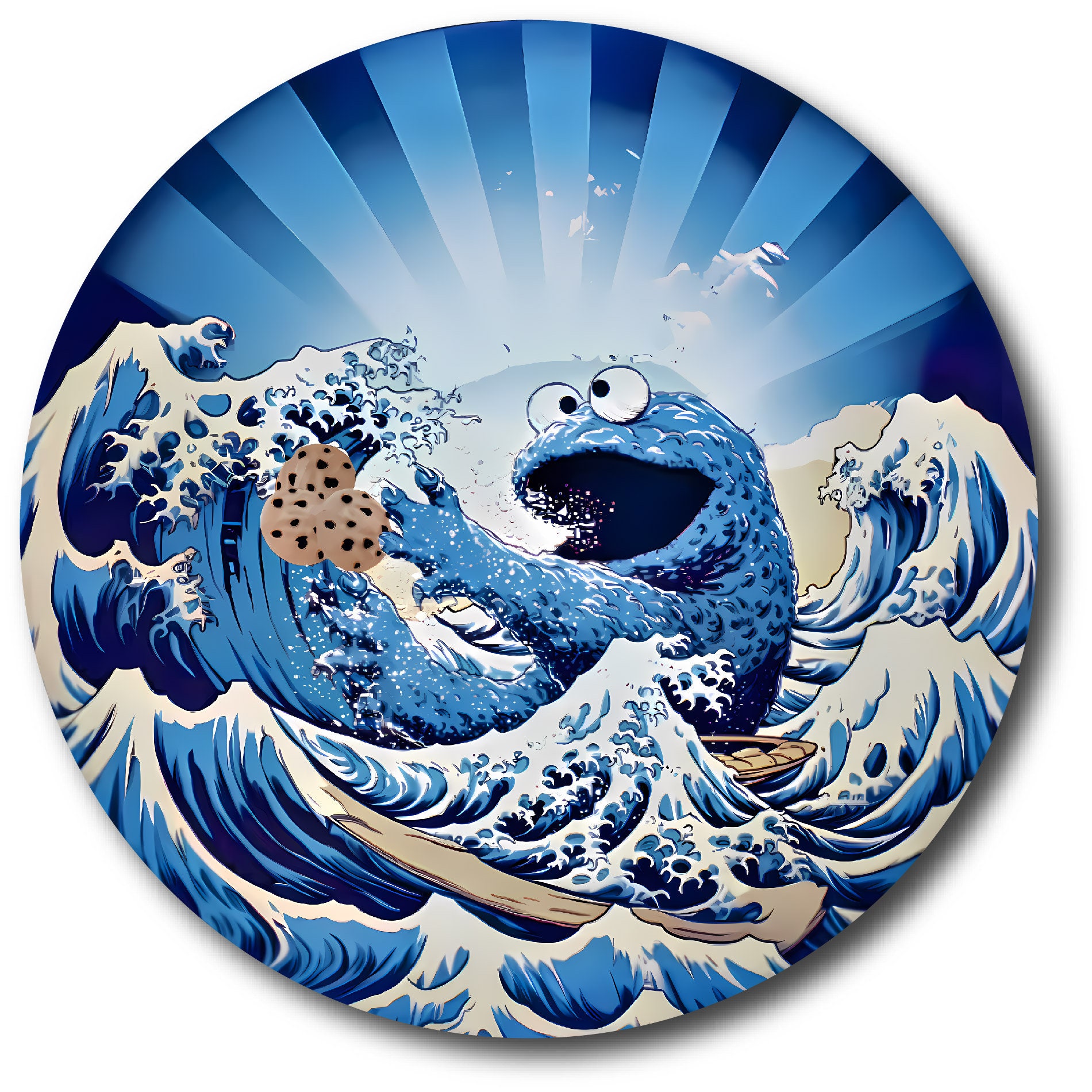 The Cookie Wave Disc Golf Disc, Disc Golf Gift, Frisbee Art, Functional Etsy Canada