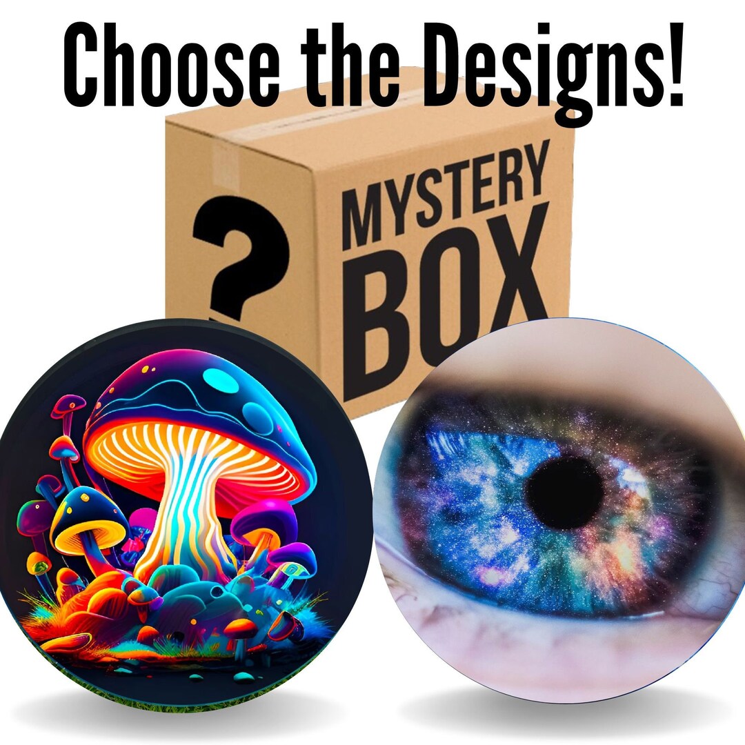 Disc Golf Mystery Box Custom Mystery Art Stamps Gift Box Etsy