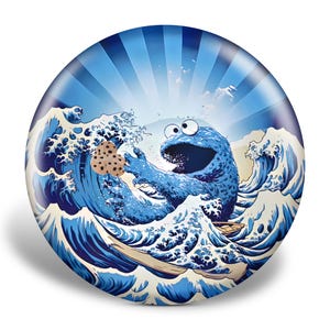Die Cookie Wave Disc Golf Disc, Disc Golf Geschenk, Frisbee Art