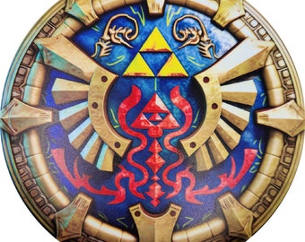 Link Shield Inspired Disc Golf Disc  | Collectible Gift | Functional Art