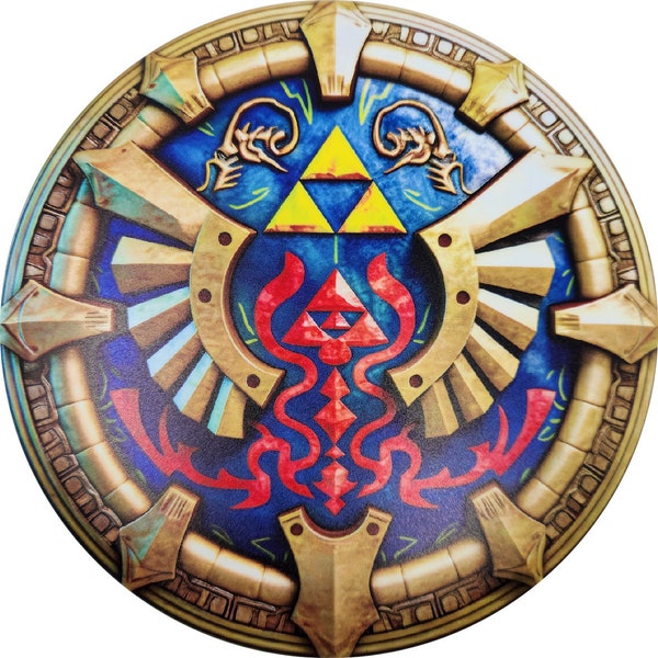 Link Shield Inspired Disc Golf Disc  | Collectible Gift | Functional Art