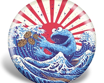 The Cookie Wave Disc Golf Disc, Disc Golf Gift, Frisbee Art, Functional