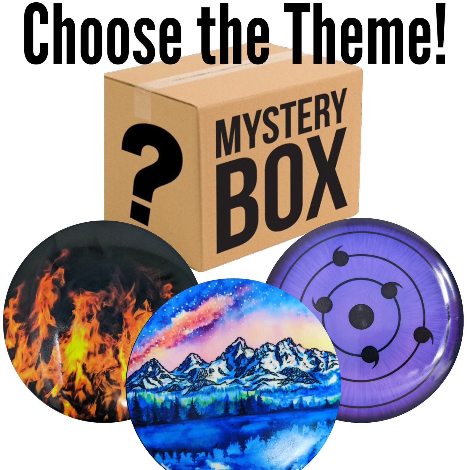Mystery Box of Disc Golf Discs You Choose the Design Etsy
