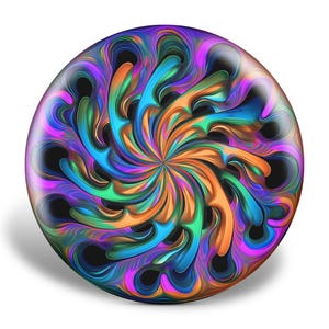 Fluid Fractals Custom Golf Disc | Collectible Gift | Functional Art