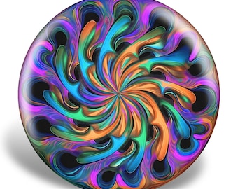 Fluid Fractals Golf Disc | Collectible Gift | Functional Art