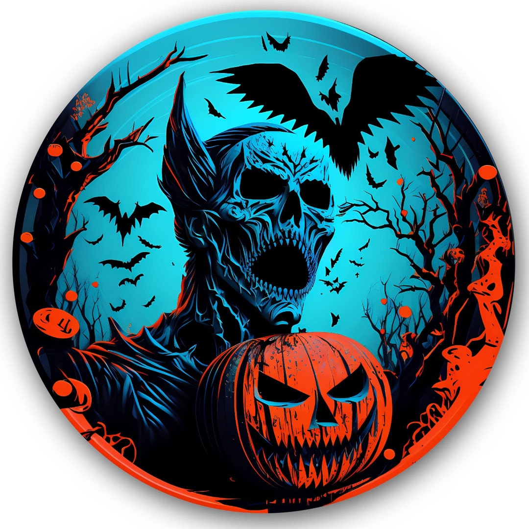 Halloween Disc Golf Disc Collectible Gift Functional Art Witches Spooky