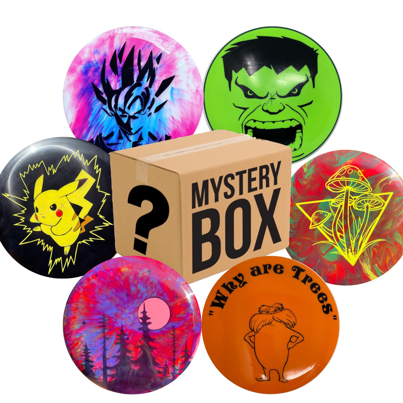 Mystery Box of Disc Golf Discs Surprise Gift Box Etsy