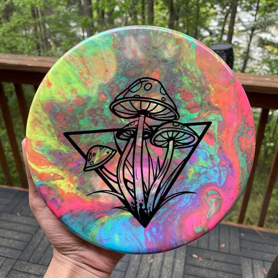 Mushrooms Custom Disc Golf Disc, Shrooms Print of Original ...