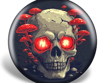 Skullcap Terror Disc Golf Disc Art | Collectible Gift | Functional Art
