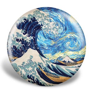 The Wave X Starry Night Custom Disc Golf Disc  | Collectible Gift | Functional Art