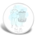 Disc Golf Line Drawing Disc, Turn Your Picture into Disc Art, Valentines Day Fathers Day Gift