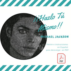 Michael Jackson Stringart Pattern Tensioned Thread Do It Yourself