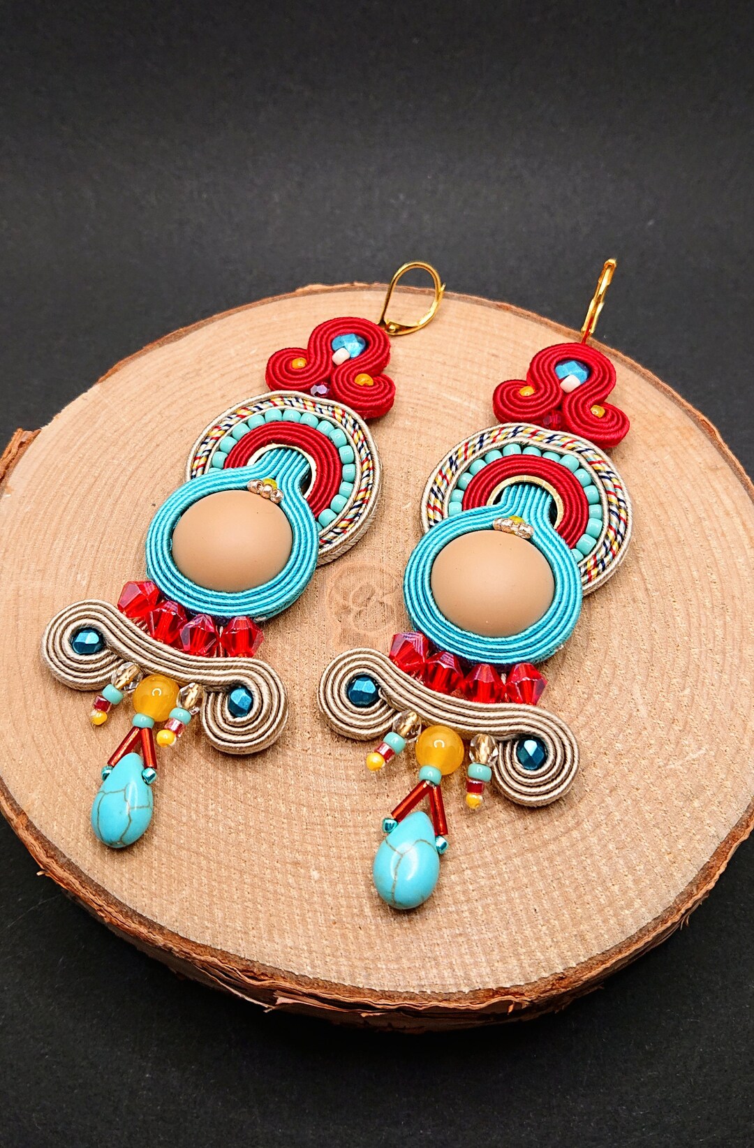 1 Coppia Di Orecchini A Nappa Strati Dichiarazione Stile Boho