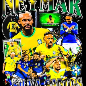 Neymar TShirt Design, Bootleg Tee, Instant Download And Ready To Print