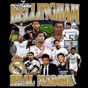 Jude Bellingham TShirt Design, Bootleg Tee, Instant Download And Ready To Print