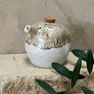Ceramic olive oil jug image 1
