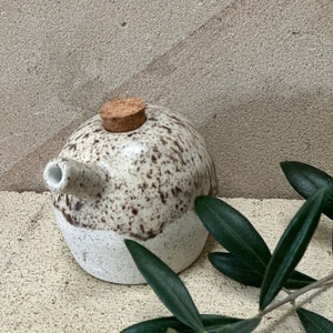 Ceramic olive oil jug image 2