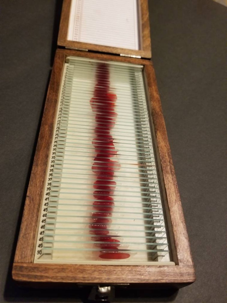 Dexter Blood Slide Box Etsy