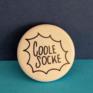 Button - Anstecker - Tier - Coole Socke - Pin - Durchmesser 3 cm