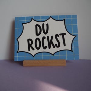 Postkarte DU ROCKST - Karte - Glückwunsch - Party