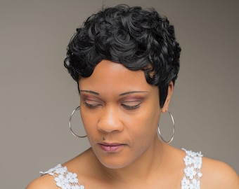 Wavy Curly Pixie