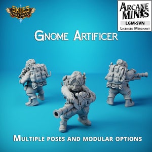 FAST SHIPPING | Gnome Artificer Miniatures | Skies of Sordane | DnD | Pathfinder | Frosthaven | 9th Age | Merchant Guilds | Tabletop RPG