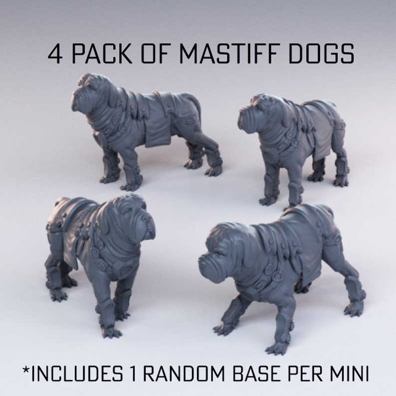 Mini Mastiff FAST SHIPPING | Pack of 4 Bandit Mastiff Hound Dogs | Castnplay ...
