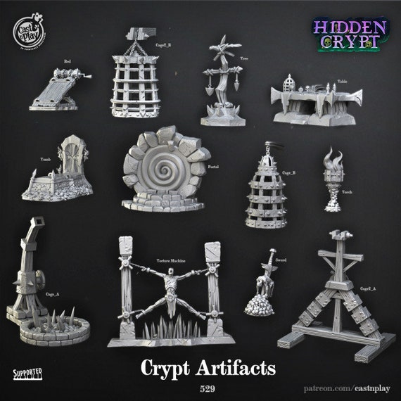 Spooky Macabre Dungeon Scatter Terrain Pieces Dnd - Etsy
