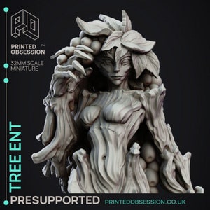 FAST SHIPPING | Female Coffee Tree Ent  | DnD | Pathfinder | Printed Obsession | 28mm and 32mm Tabletop RPG Mini