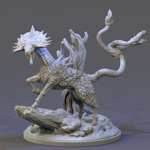 The Questing Beast Miniature | DnD | Pathfinder | Sigmar | Tabletop RPG Miniatures
