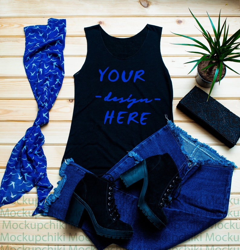 Black mockup Blue mockup Styled mock up mock up T-shirt | Etsy