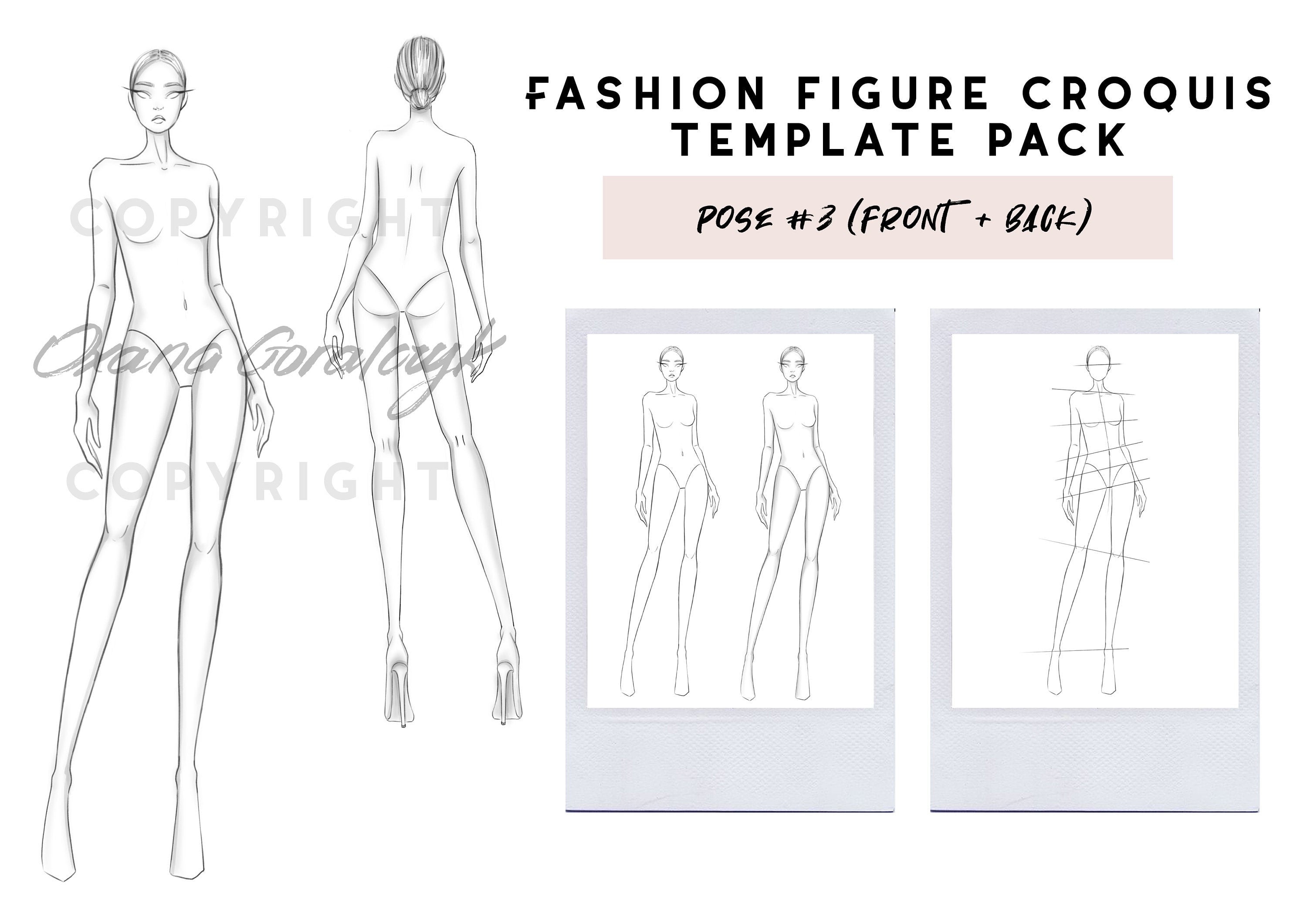 Croquis ~ Made For Walking | Fashion drawing, Illustration fashion design,  Fashion illustration template
