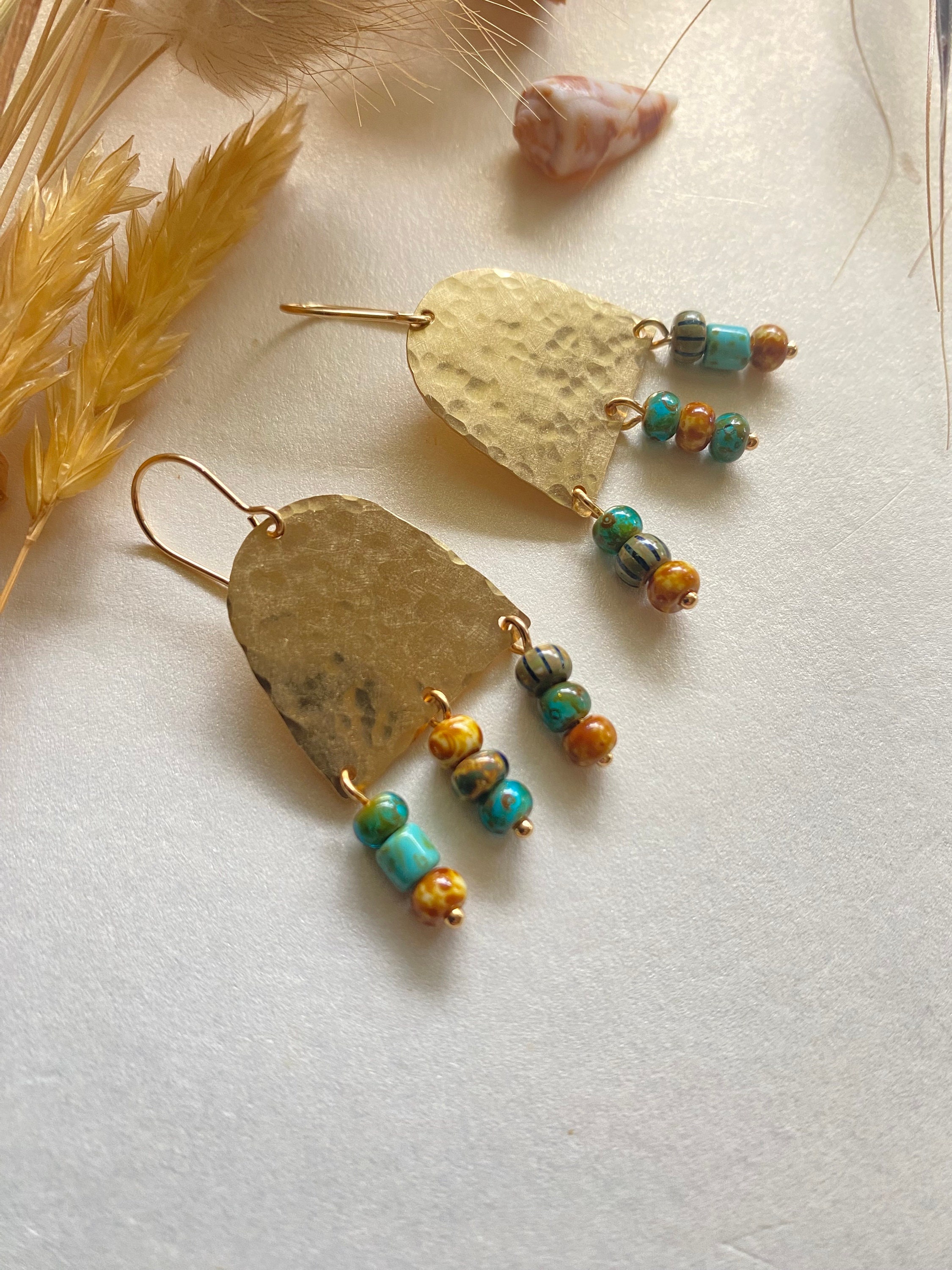 Arc wire fringe earrings sale