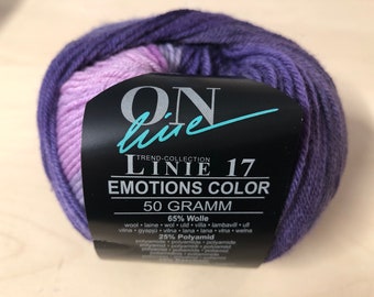 ONline Linie 17 Emotions Color Wolle  50 g Knäuel