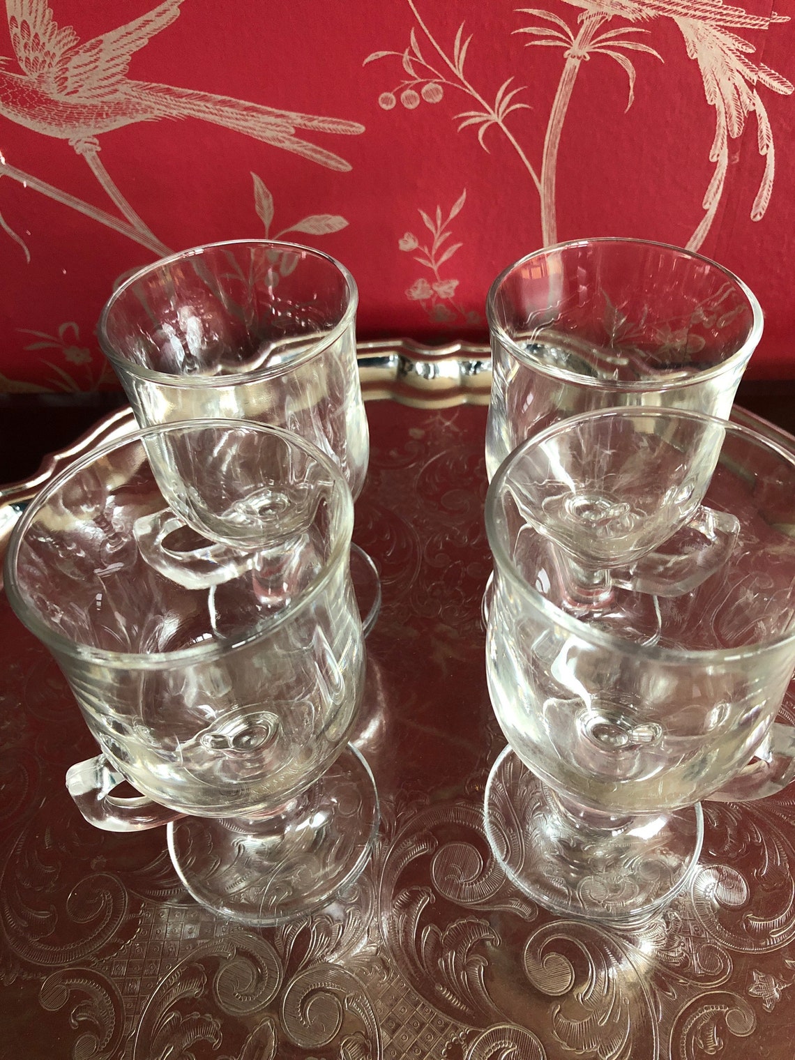 Liqueur Coffee Hot Chocolate Glasses Set of Four Etsy UK