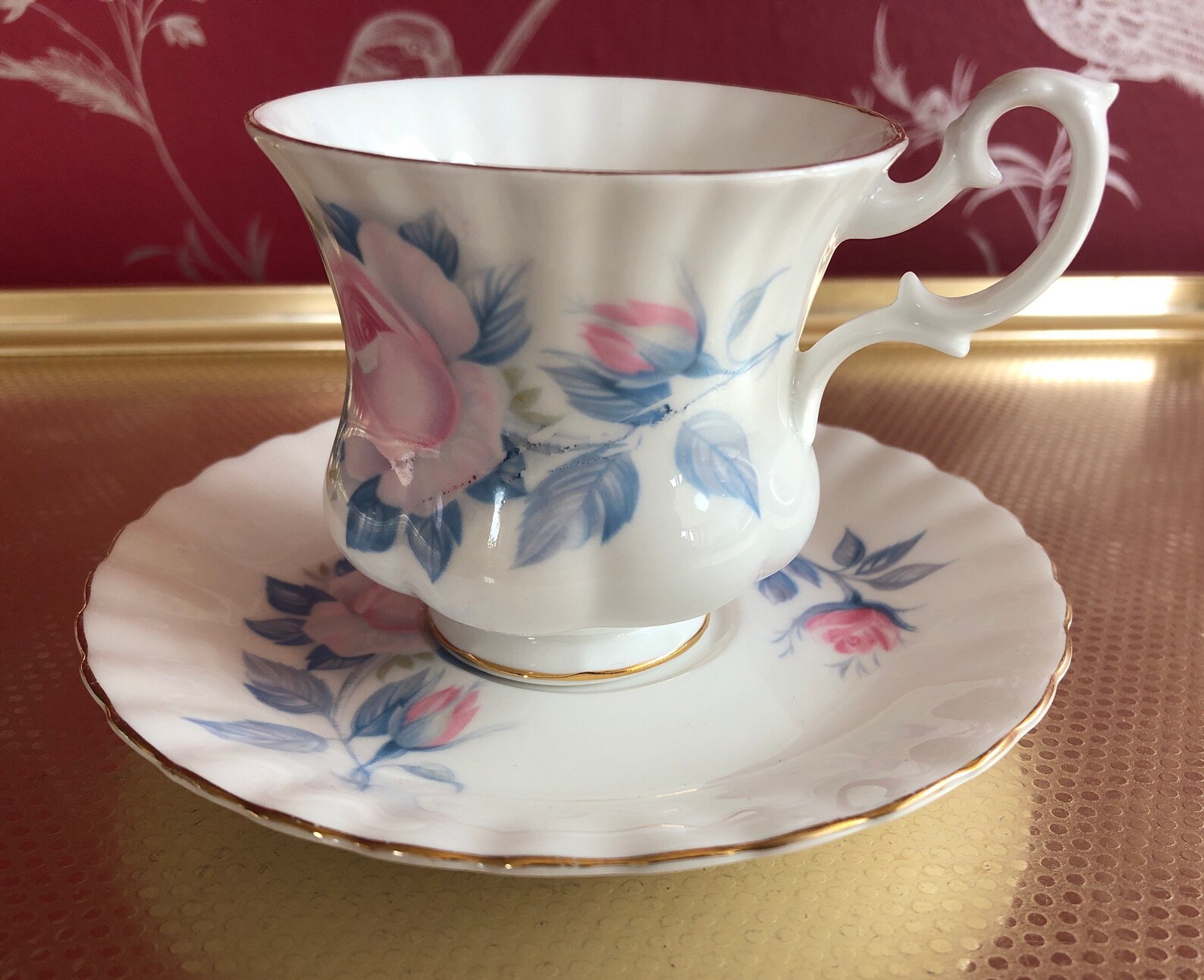 Cup and Saucer Royal Albert Bone China England Etsy