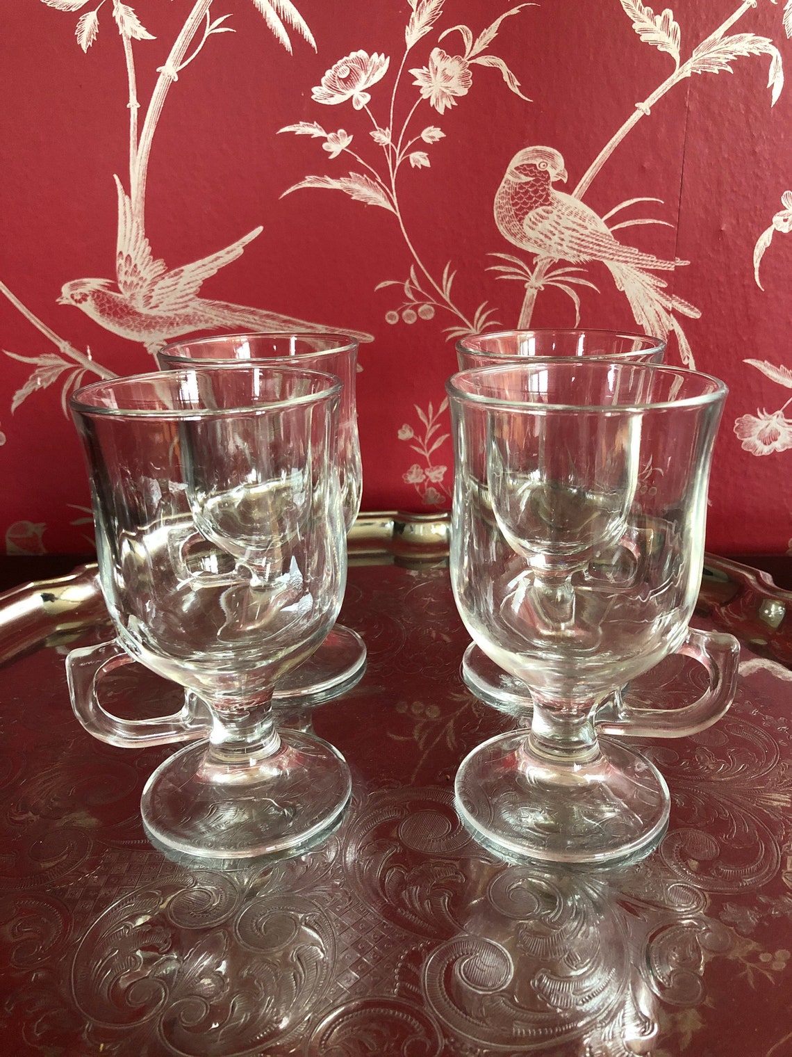 Liqueur coffee hot chocolate glasses set of four Etsy