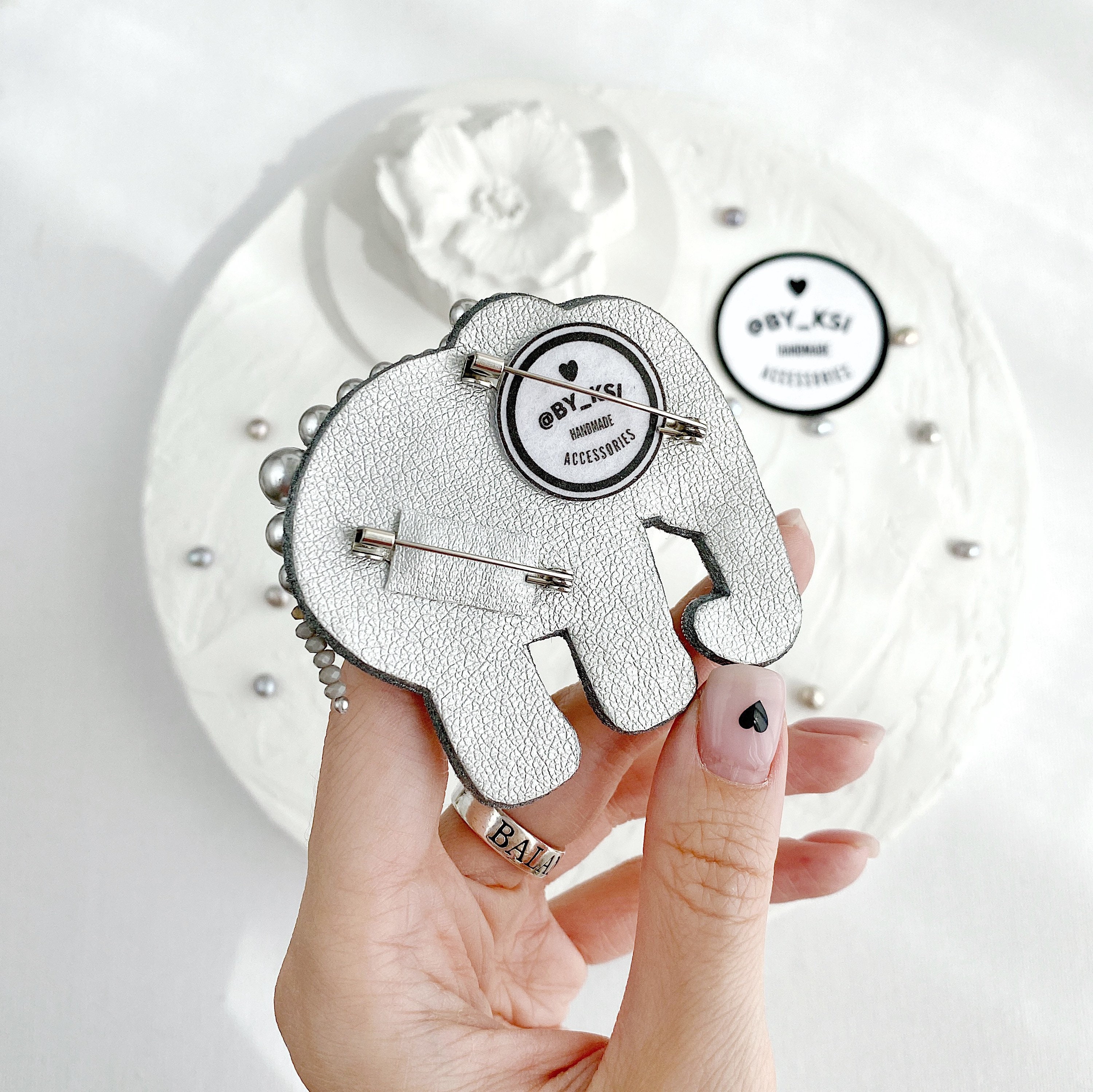 Elephant Beaded Brooch Pin Embroidered Brooches for Women Etsy