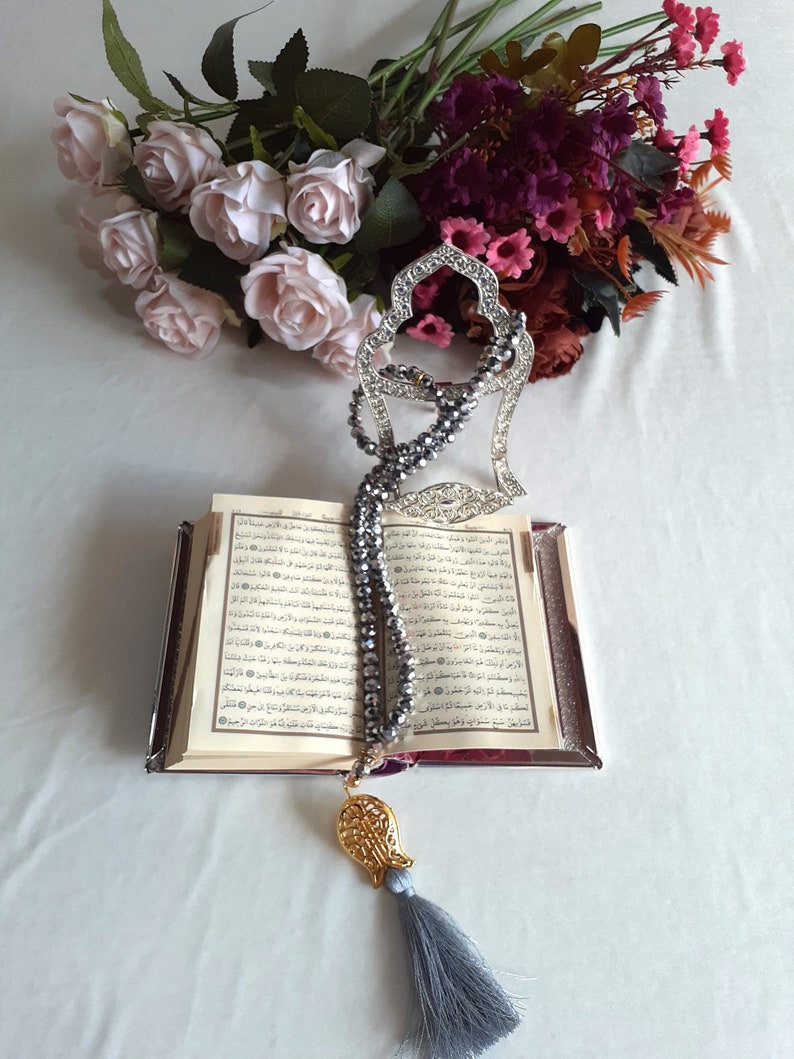 Personalized Silver Cover Quran & Stand Crystal Etsy