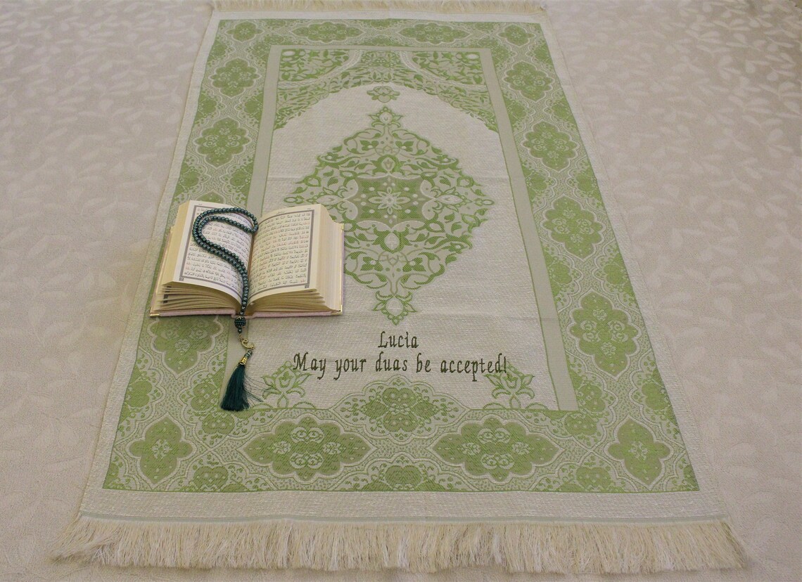 Personalized Prayer Mat Prayer Rug Sejadah Salah Mat Etsy