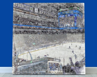 St. Louis Blues Hockey Wall Art, Enterprise Center Print or Canvas