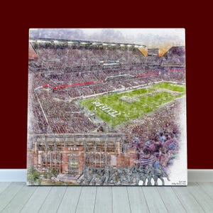 Kyle Field Print / Canvas Wall Art, Texas A&M Aggies College Football, Sports Art