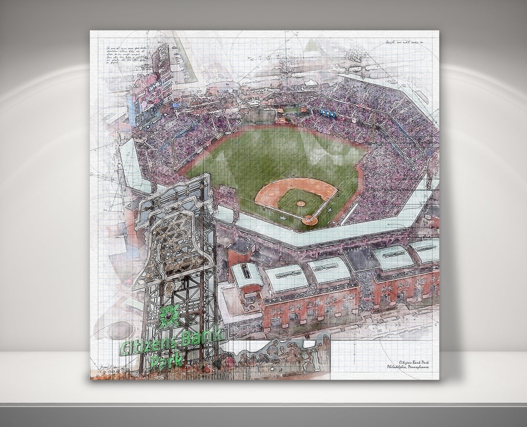 Citizens Bank Park Canvas / Print, Philadelphia Phillies Baseball