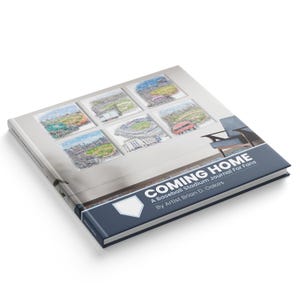 Diario de estadios de béisbol, los 30 estadios de la MLB, libro de tapa dura con lista de deseos - "COMING HOME: Un diario de estadios de béisbol para aficionados"