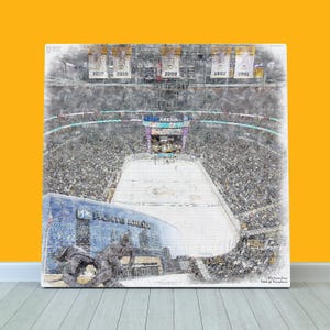 PPG Paints Arena Print / Canvas Wall Art, Pittsburgh Penguins Hockey, Sports Art
